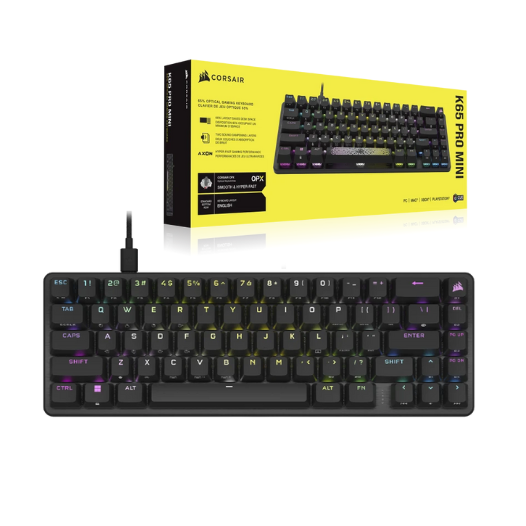 Bàn Phím Có Dây Corsair K65 PRO MINI RGB OPX - Hàng Chính Hãng