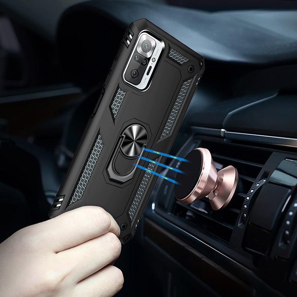 Ốp lưng cho Xiaomi Redmi Note 10 10S 9S 9 Pro Max 5G chống sốc 2 lớp kèm nhẫn iring làm giá đỡ
