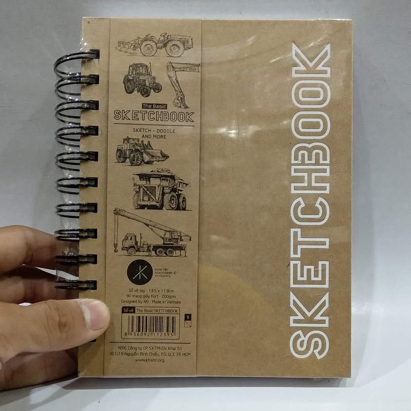 Sổ Vẽ Tay Khai Trí Stationery The Basic Sketchbook - Mẫu 2 - Mẫu Xe