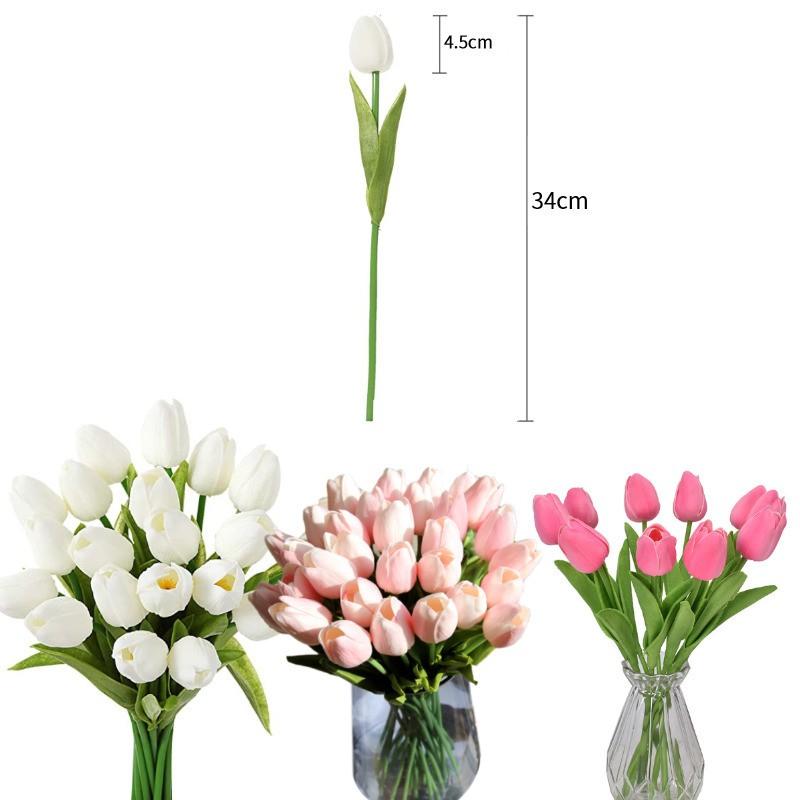 Đóa hoa tulip nhân tạo trang trí sân vườn / nội thất / văn phòng / tiệc cưới