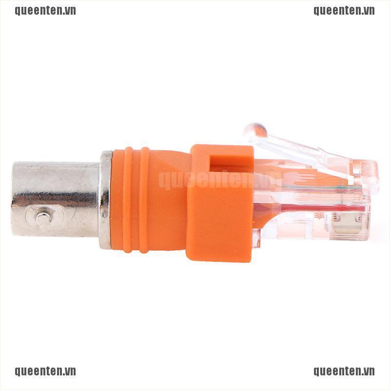 1pcs BNC Female to RJ45 Male Coaxial Coax Barrel Coupler Adapter QUVN