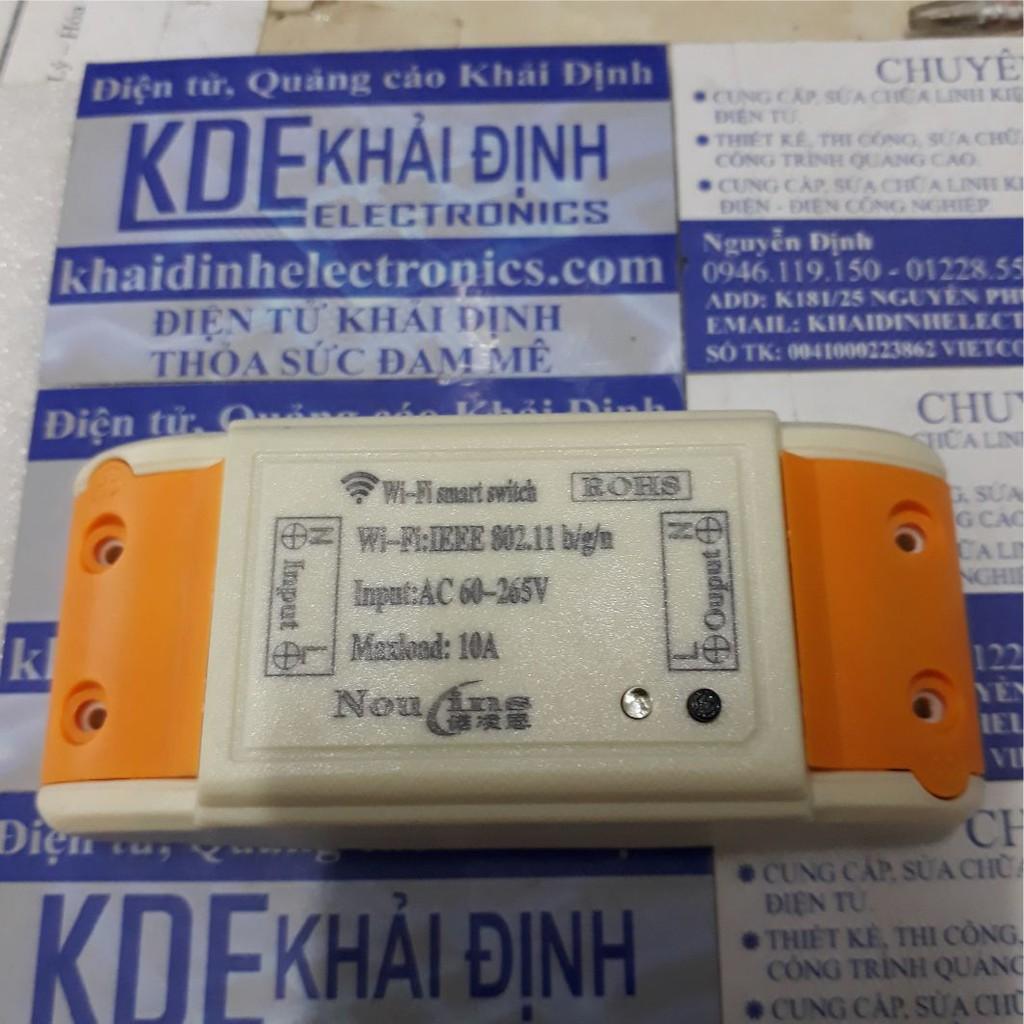 hộp 1 relay điều khiển thiết bị qua wifi input 220Vac kde4136