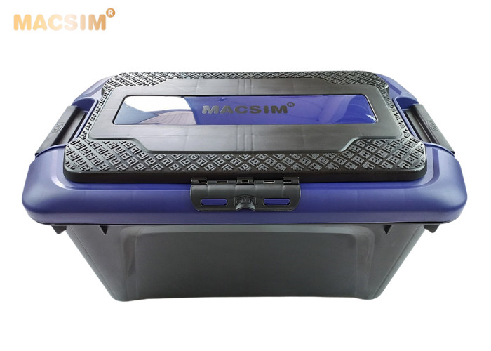 Hộp đựng đồ trên ô tô 60 lít kích thước màu đen tím 59,5cm x 35,5cm x 35cm - hộp đựng đồ trong cốp ô tô nhãn hiệu Macsim chất liệu PP cao cấp