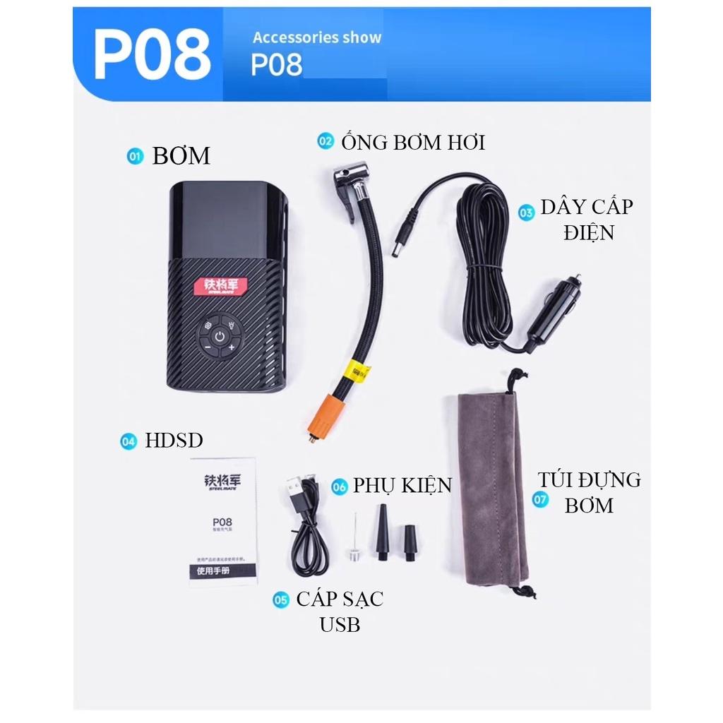 Bơm lốp ô tô STEELMATE P08, P05, P03 chính hãng, bảo hành 12 tháng