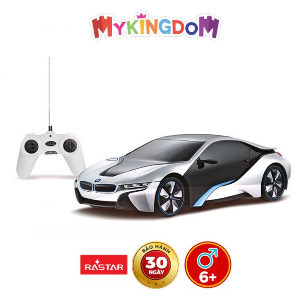 Xe điều khiển BMW i8 Bạc RASTAR SKU R48400-2