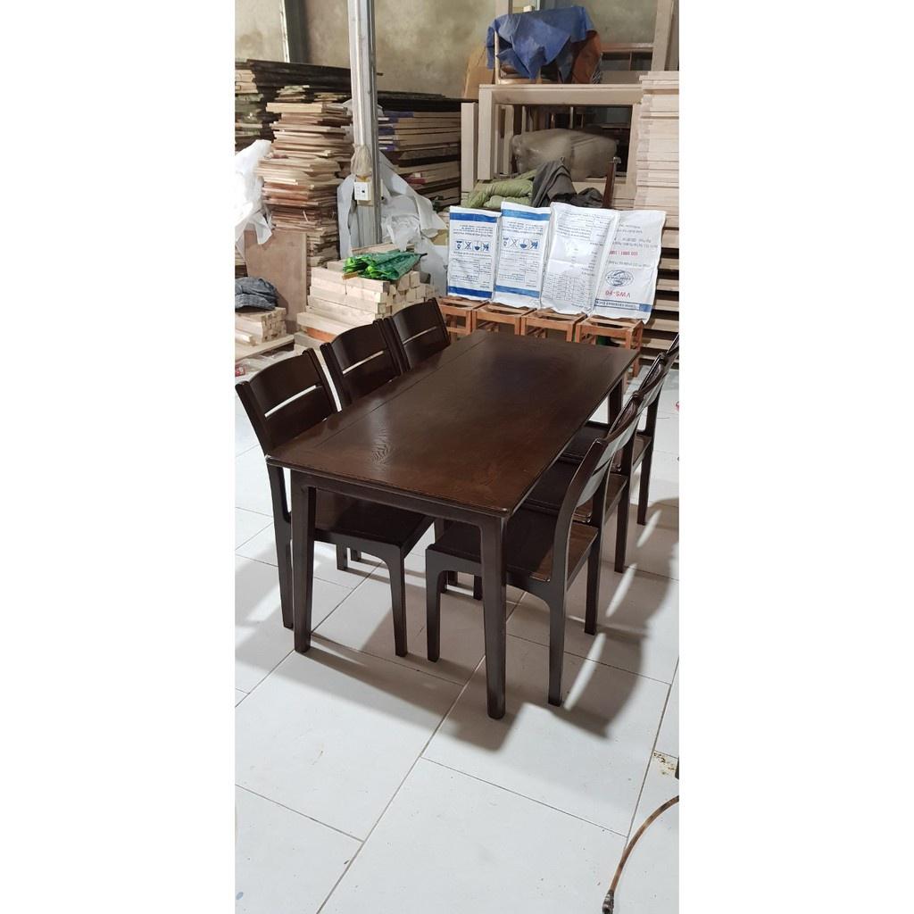 Bàn ăn 6 ghế gỗ Sồi Nga