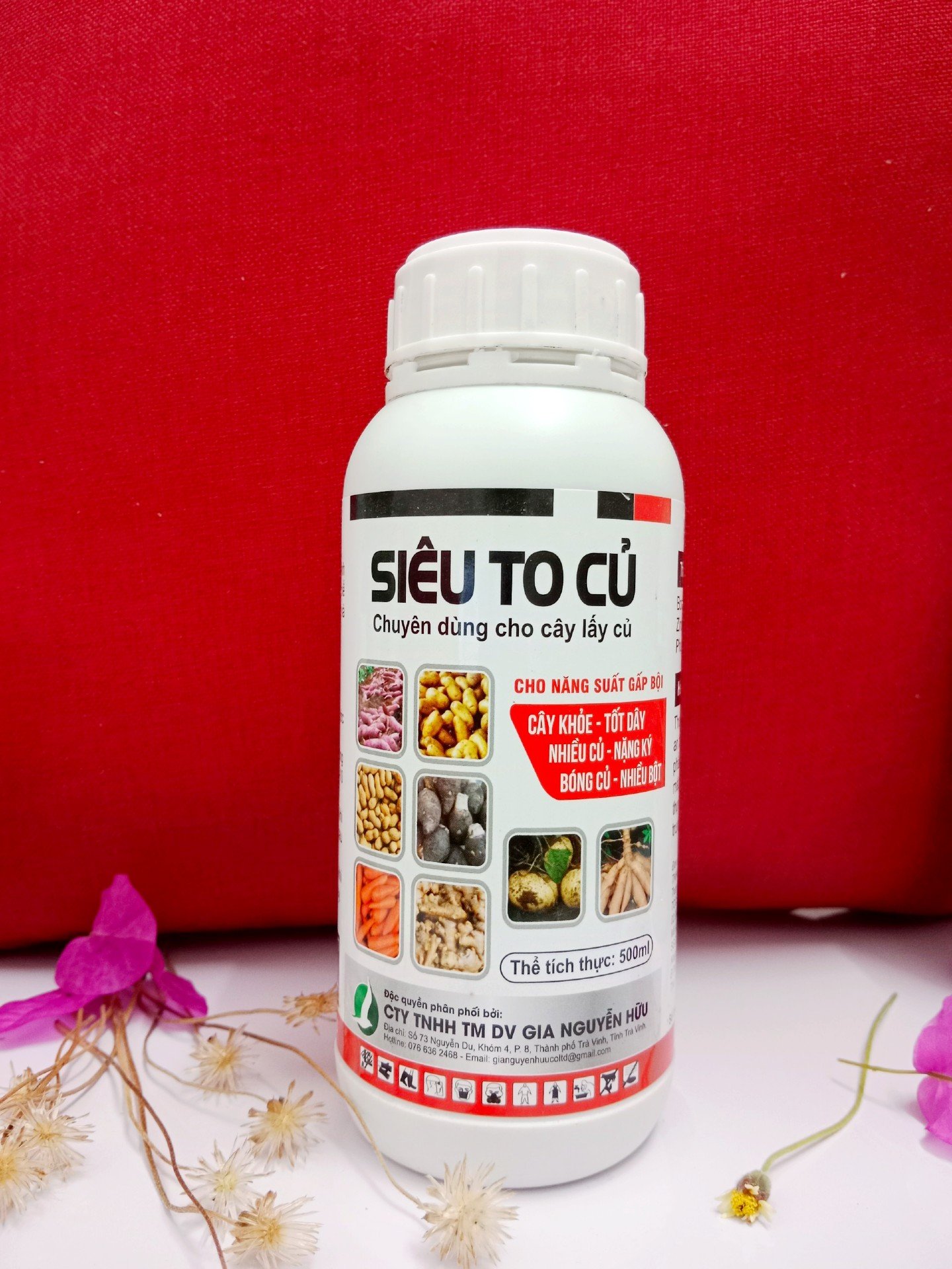 SIÊU TO CỦ CHAI 500ML - Giúp tăng kích thước củ, giúp củ to, phì củ, nặng ký, chắc vỏ, không thối củ