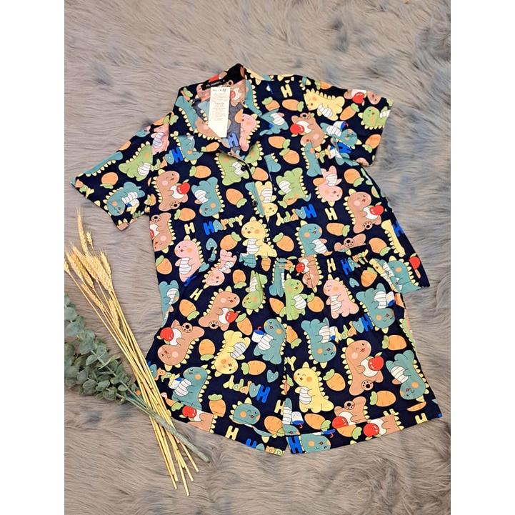 Bộ lanh mặc nhà, bộ tole nữ, bộ pijama quần đùi cổ đanton tay ngắn mawch thoải mái