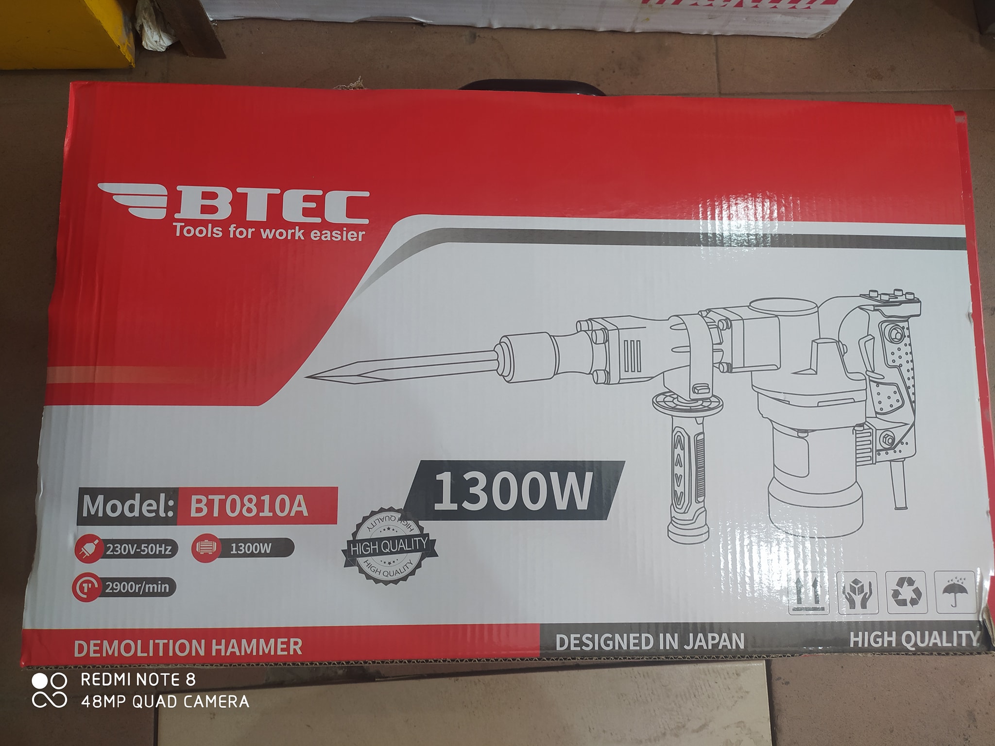 MÁY ĐỤC BÊ TÔNG 17 LY 1300W BTEC BT-0810A - HÀNG CHÍNH HÃNG