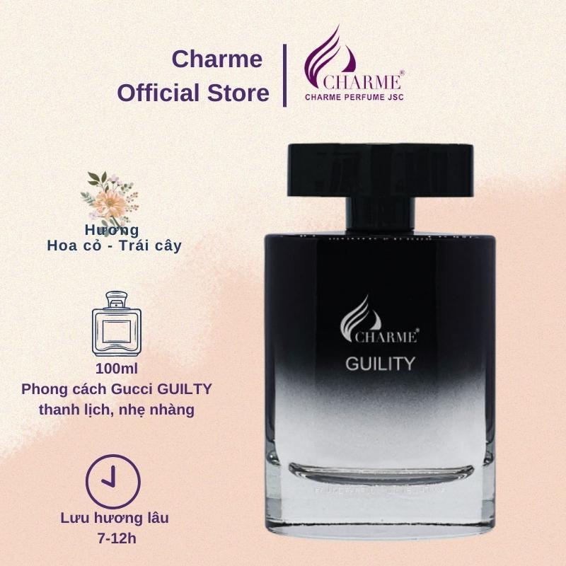 Nước Hoa Nam CHARME GUILITY 100ml Lưu Hương Lâu Lịch Lãm, Nam Tính_Nước Hoa Chính Hãng