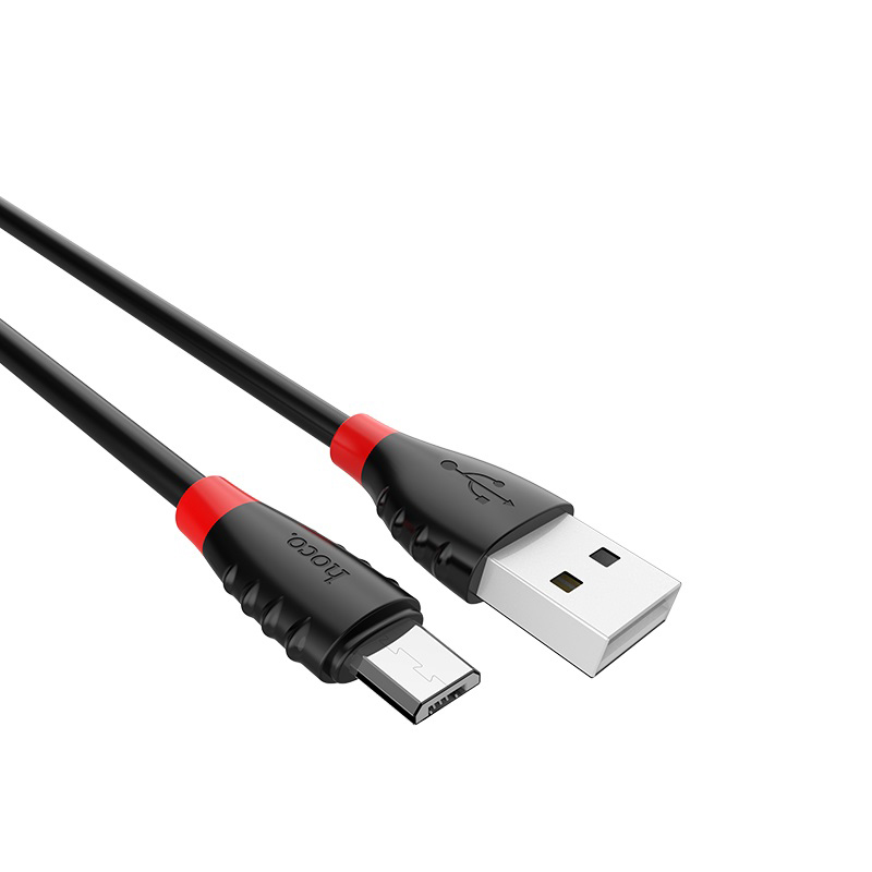 Cáp sạc nhanh Micro USB Hoco, hỗ trợ sạc nhanh 2.4A, chất liệu TPE siêu bền, hạn chế rối, dài 120cm dành cho iPhone XS max/iPhone 11/iPhone 11 Pro max, X27 - Hàng chính hãng