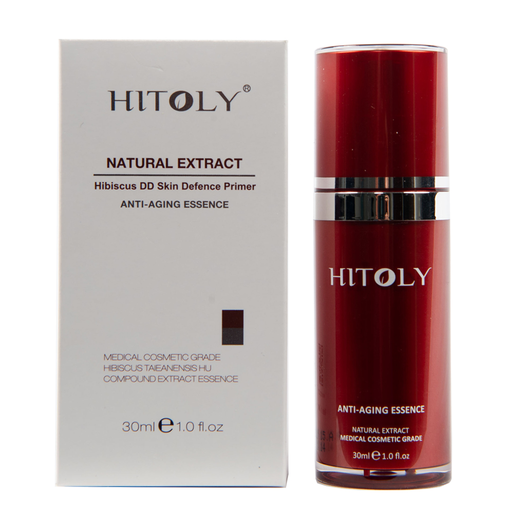 Kem lót dưỡng da chống lão hóa Hitoly - Natural Extract Hibiscus DD Skin Defence Primer Anti Aging Essence 30ml