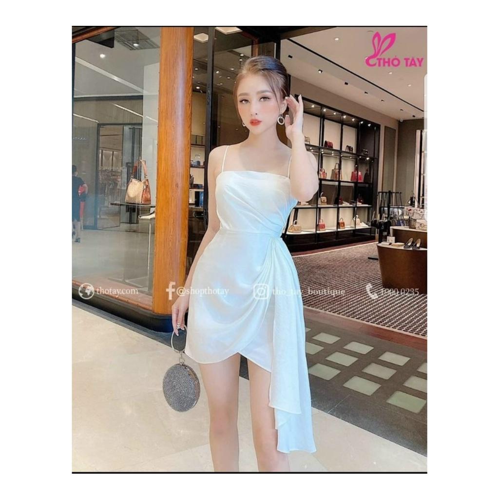 Đầm 2 dây dự tiệc thiết kế xếp ly bèo eo body sexy sang chảnh cho nàng dạo phố Thời Trang váy nữ MINH PHÚC