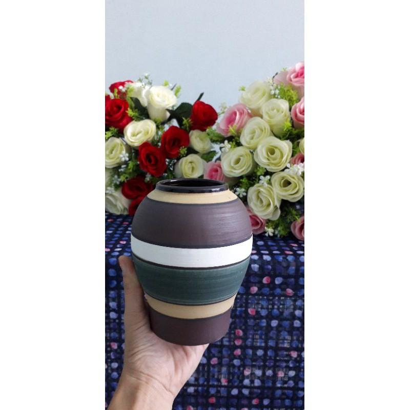 Bình sứ tráng men cao