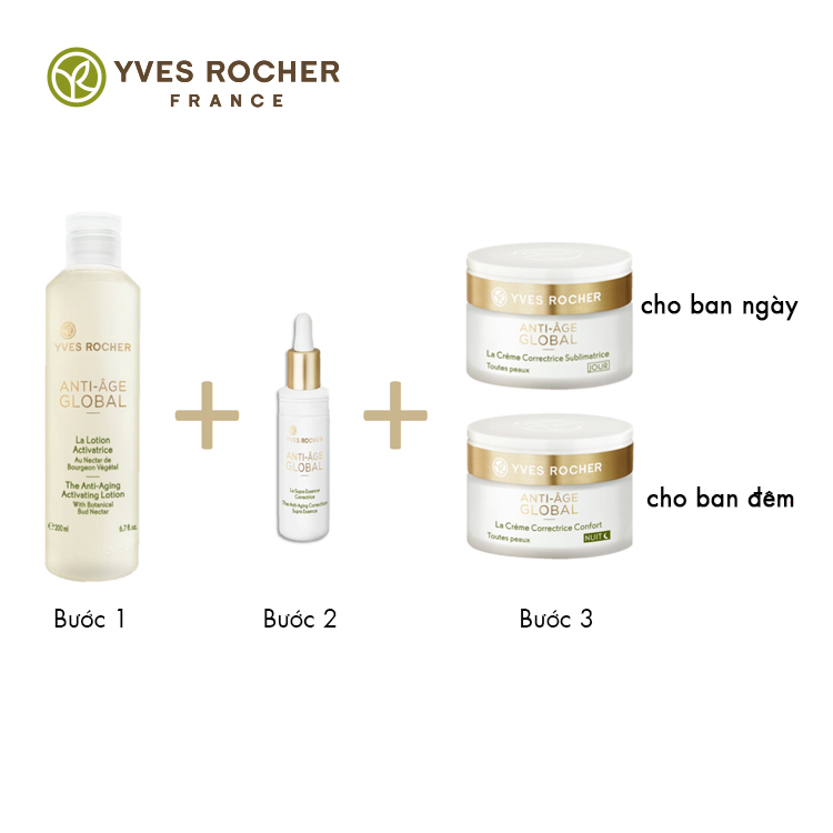 Dưỡng Da Ban Ngày Chống Lão Hóa Dành Cho Mọi Loại Da Yves Rocher The Anti-Aging Beautyfying Cream All Skin Types - Day 50ml