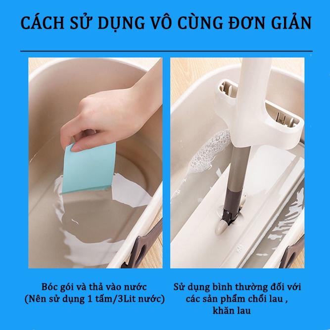 Hình ảnh Miếng Thơm Lau Nhà Dạng Nén Sử Dụng Được Trên Các Mặt Sàn