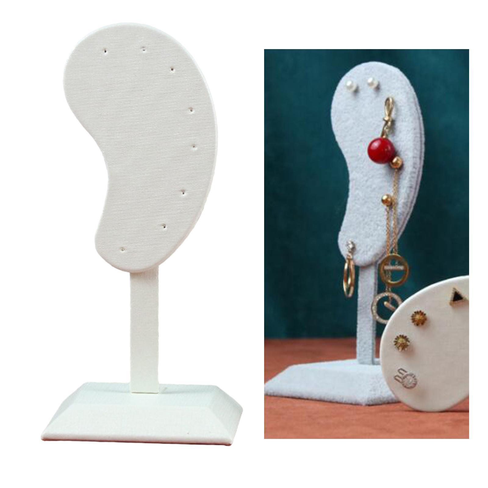 4x Earring Display Stand Muti-purpose Unique Ear-Shape Ear Studs Organizer Holder Bedroom Decor