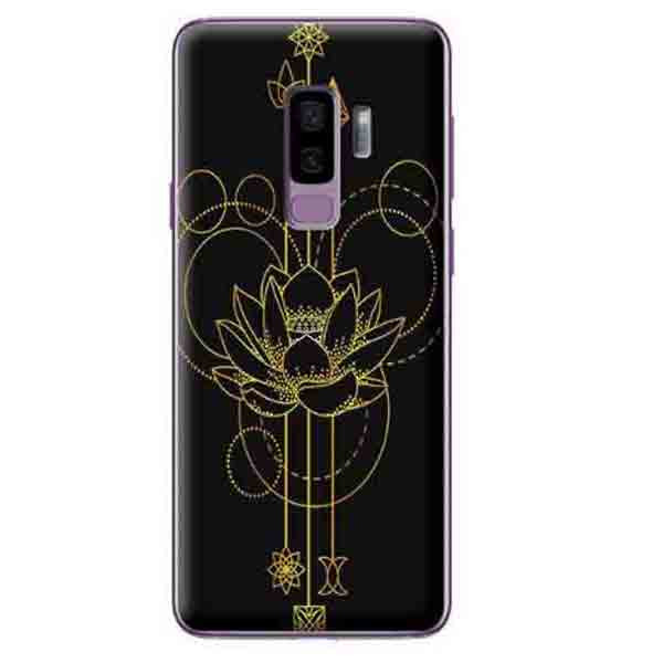Ốp Lưng Dành Cho Samsung Galaxy S9 Plus - Hoa Sen Vàng