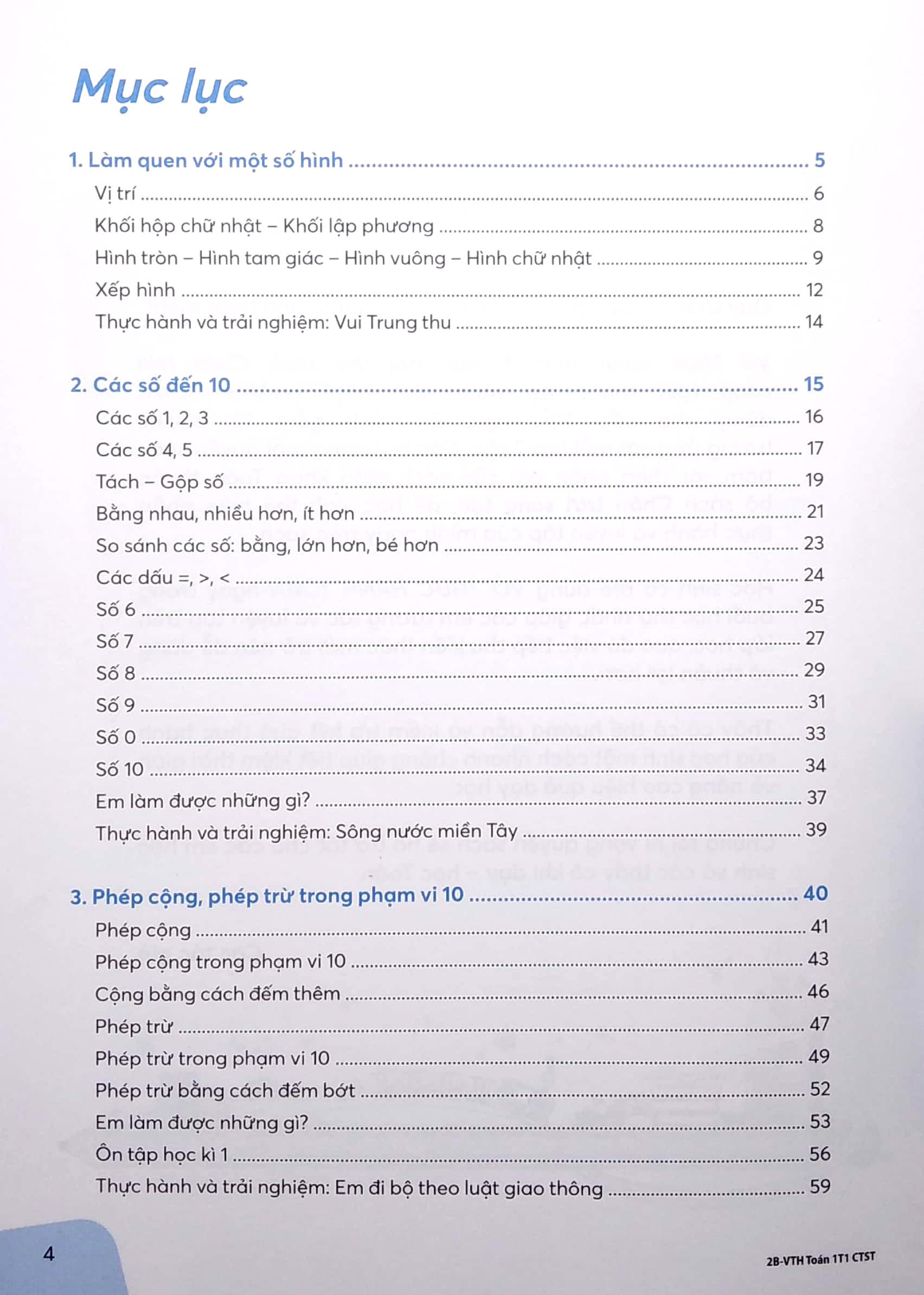 Vở Thực Hành Toán 1 - Tập 1 (Theo Bộ SGK Chân Trời Sáng Tạo) (2023)