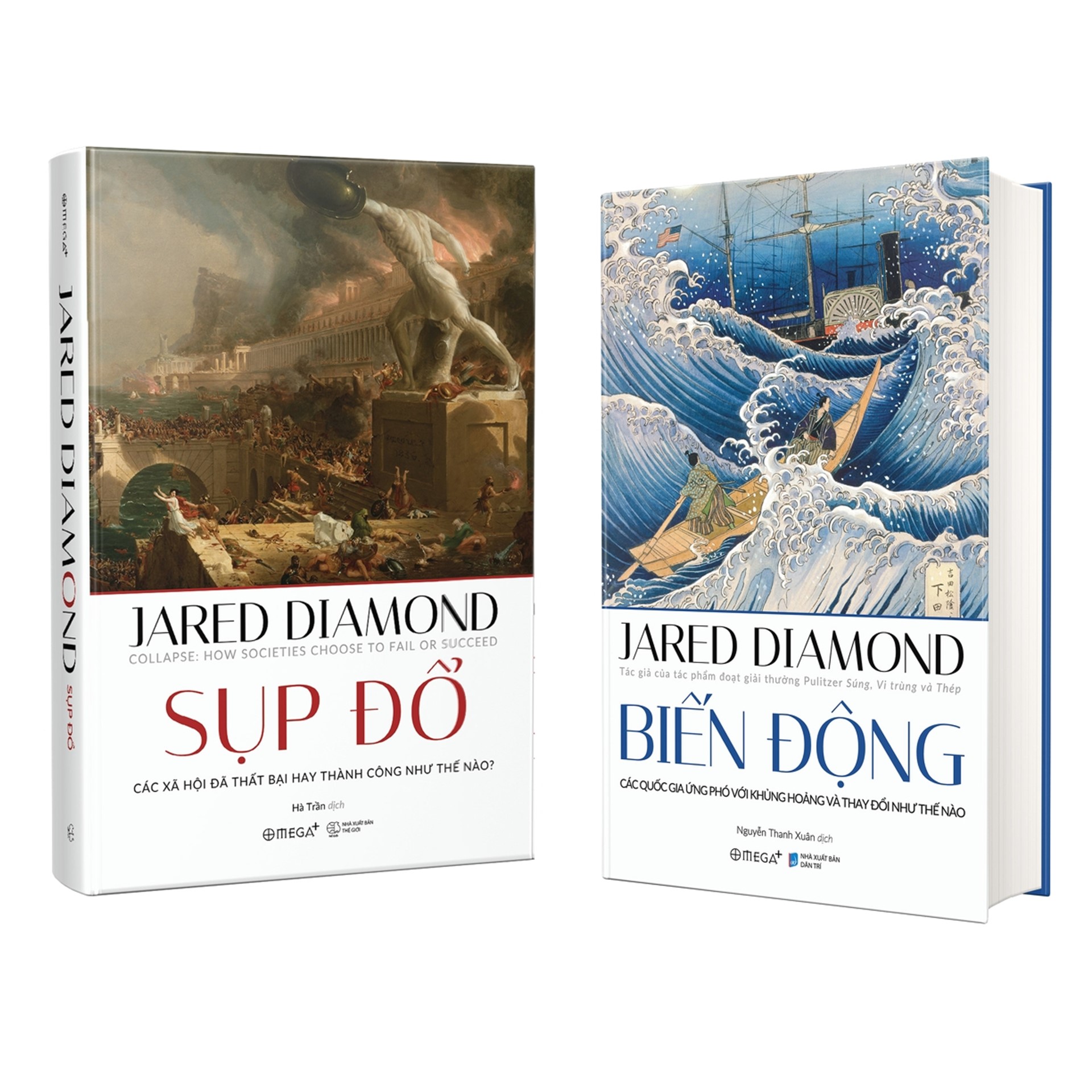 Combo Sách Nghiên Cứu Lịch Sử Nhân Loại Của Jared Diamond : Biến Động + Sụp Đổ (Phiên Bản 2020)