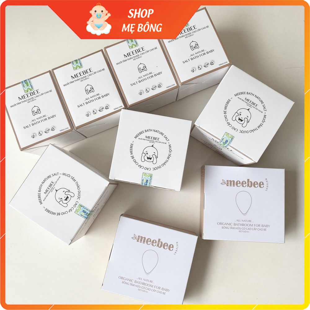 Bông tắm hữu cơ organic cho bé Meebee tạo bọt siêu mềm mại, an toàn