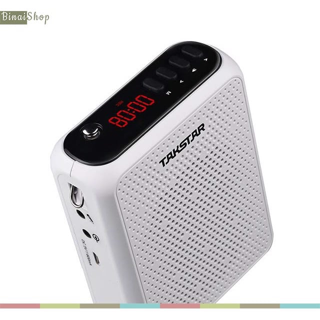 Takstar E300W- Tặng túi rút đựng máy trợ giảng - Máy Trợ Giảng Không Dây UHF, Kết Nối Bluetooth, Công Suất 10W Cho Giáo Viên, Bán Hàng- Hàng chính hãng