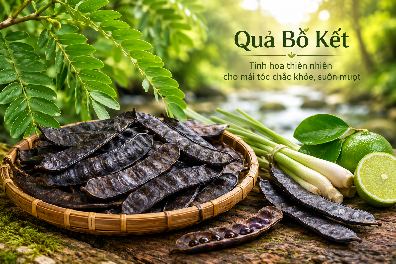 Combo Gội Xả Bồ Kết Sả Chanh thảo mộc giảm gãy rụng tóc sau sinh an toàn cho con bú
