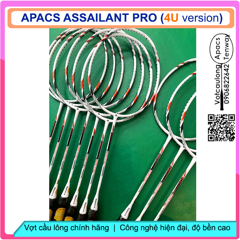 Vợt cầu lông Apacs Assailant Pro (4U) – Vợt cao cấp thiên công nhưng phòng thủ cũng rất ổn