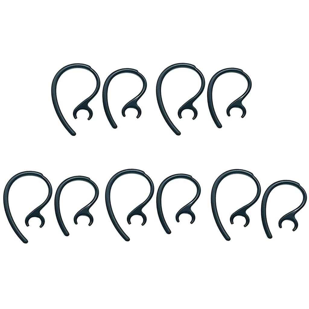2X 10 Pieces Replacement Earhook Ear Earloop Clip For Headset black