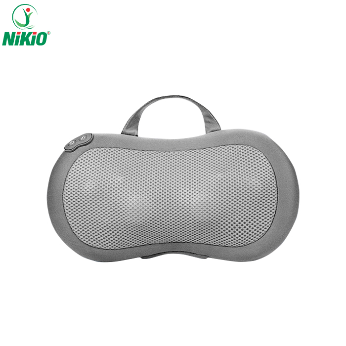 Gối Massage Hồng Ngoại, Máy Mát Xa Cổ Vai Gáy, Matxa Toàn Thân Nikio NK-135DC - Công Nghệ Xoa Bóp Chuyên Sâu, Sưởi Ấm Hồng Ngoại - Pin sạc