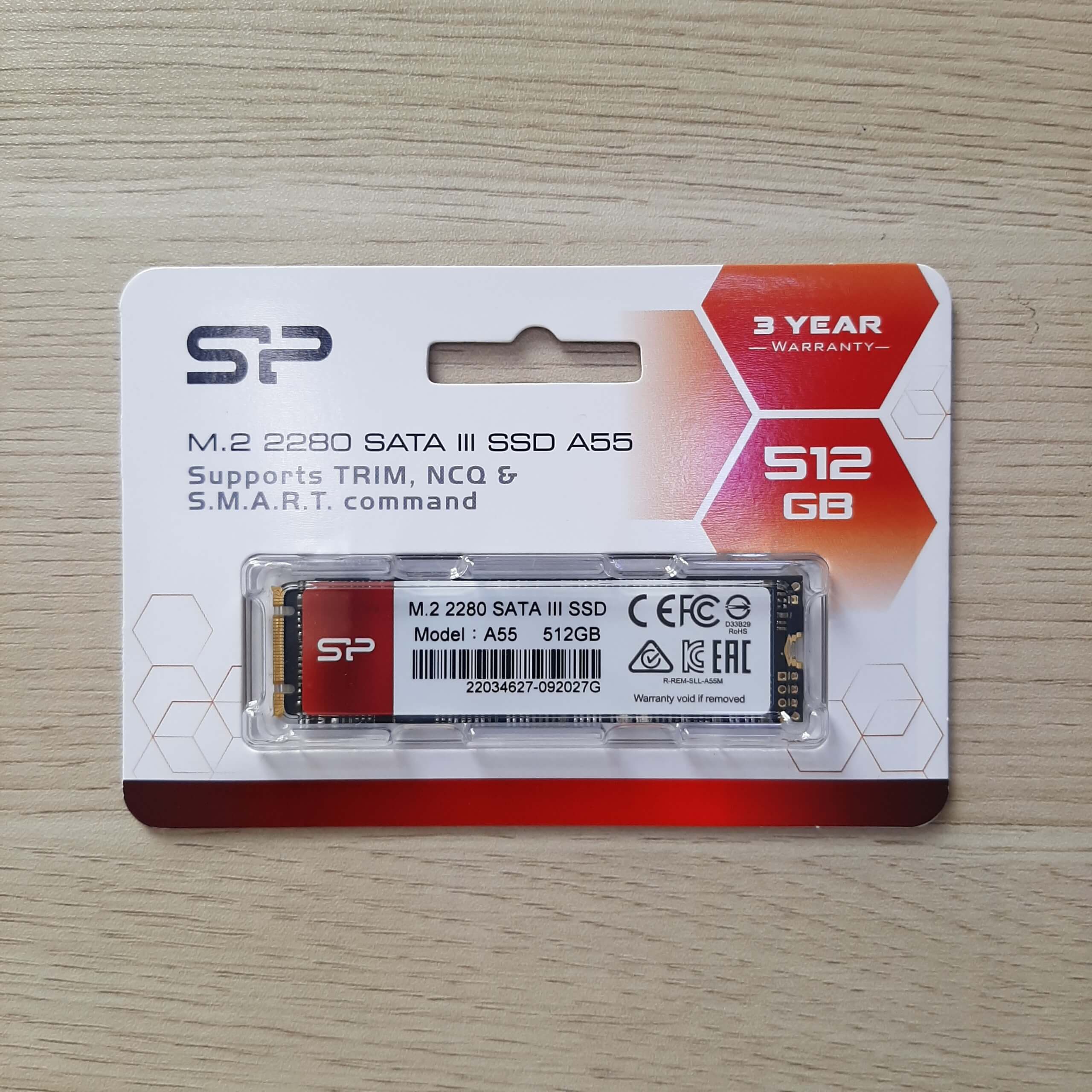 SSD Silicon Power M.2 2280 SATA A55 512GB - Hàng chính hãng