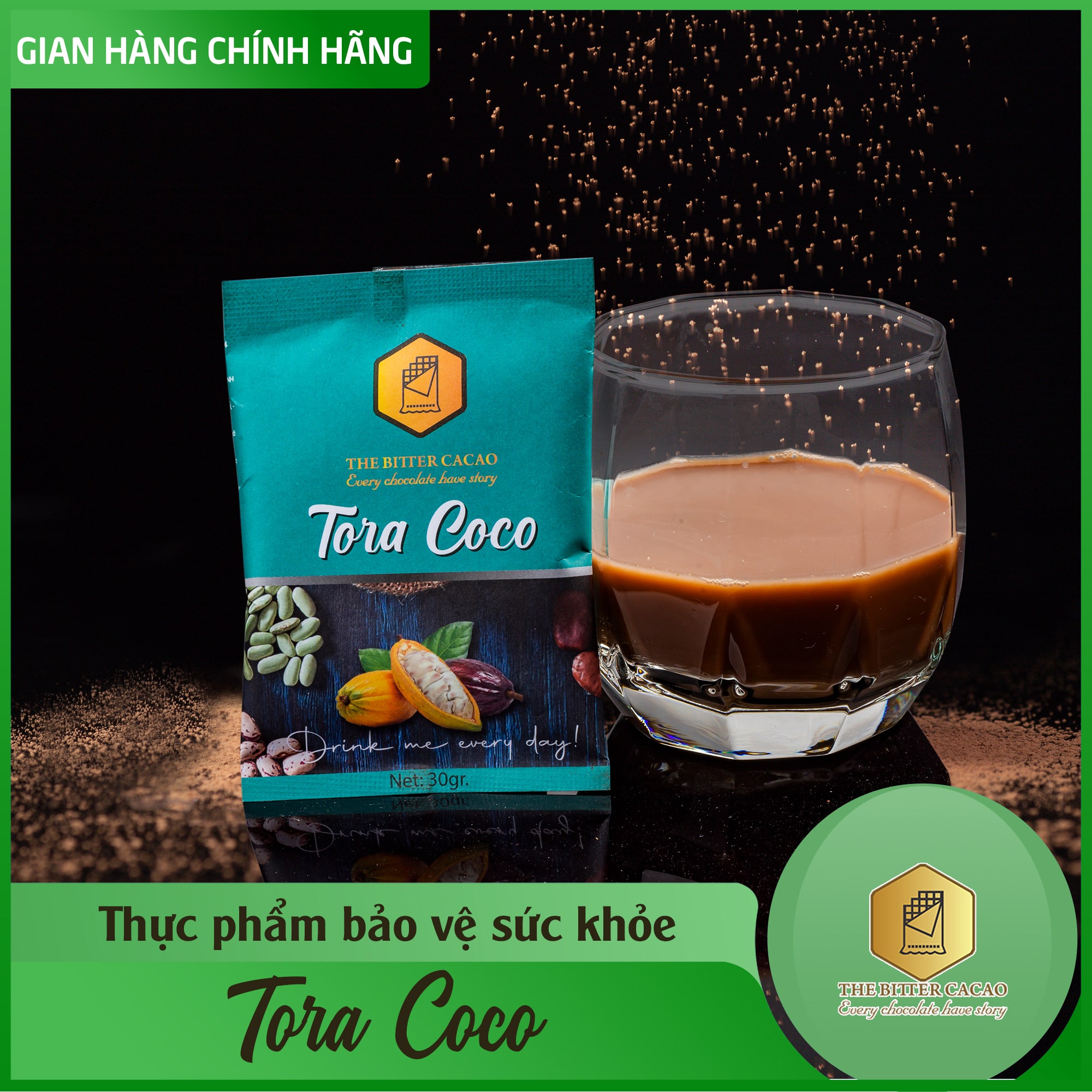 Thực phẩm bảo vệ sức khỏe Tora Coco Tăng Tiết Sữa The Bitter Cacao