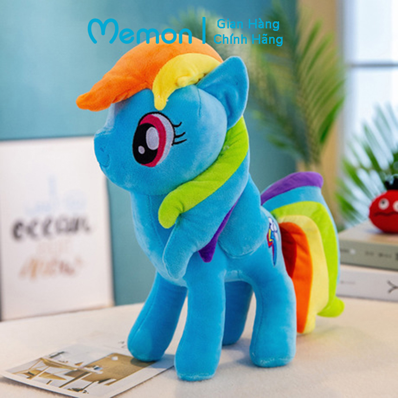 Gấu bông Ngựa Pony cao cấp - Hàng chính hãng Memon - Đồ chơi thú nhồi bông Ngựa Pony