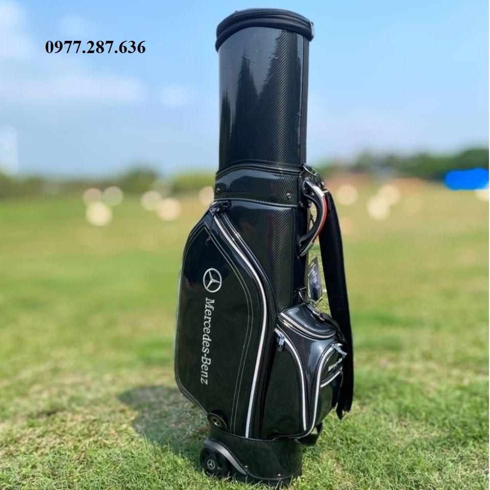 Túi gậy chơi golf đựng 14 - 16 gậy da PU cao cấp chống nước chống bụi shop GOLF PRO TM056