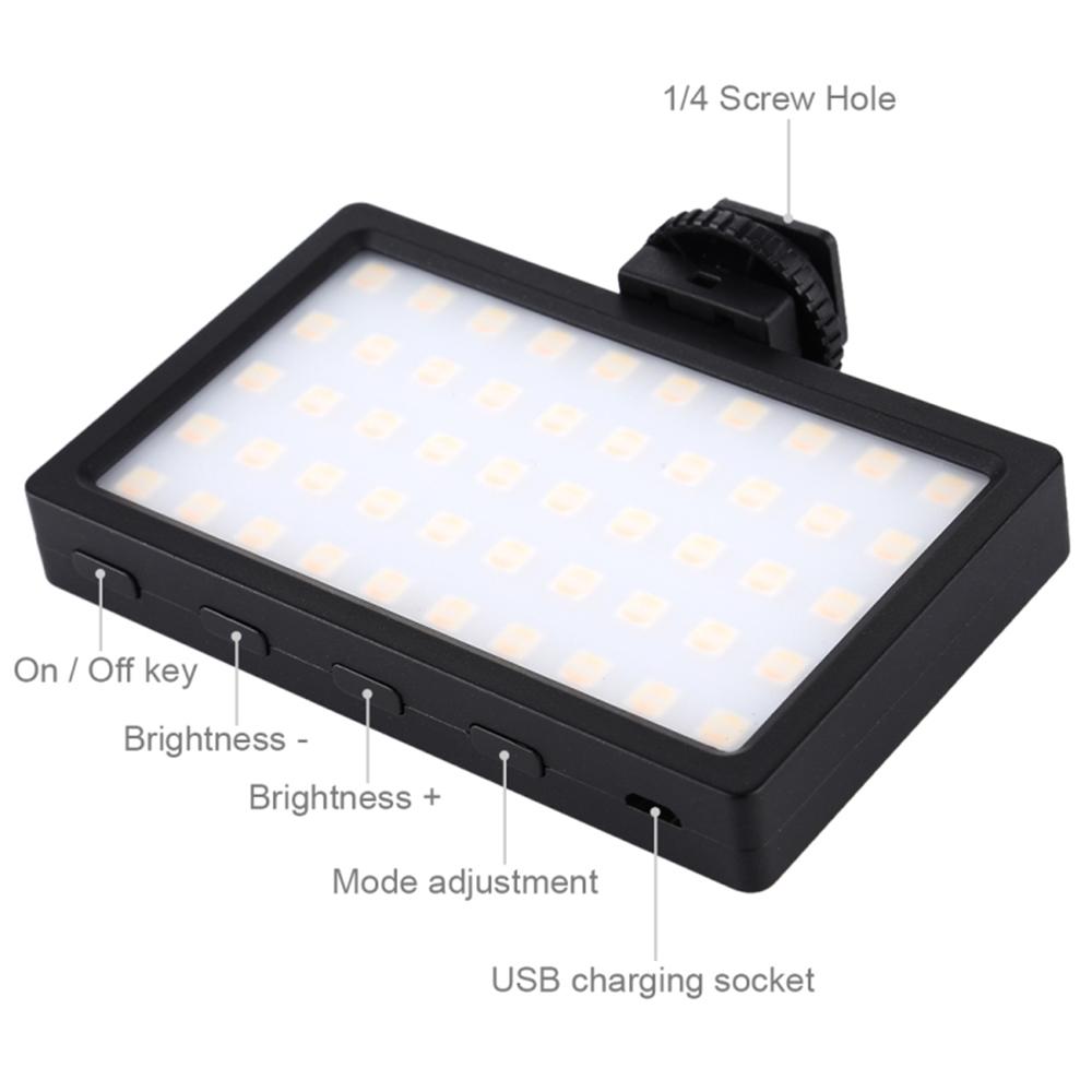 Đèn chụp ảnh RGB Dimmable Led Fill Light 100LED 800LM cho máy ảnh DSLR