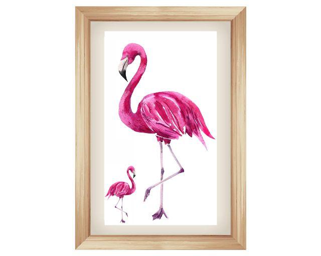Tranh dán tường hồng hạc 3d 150_56cm x 80cm_DECAL VIP
