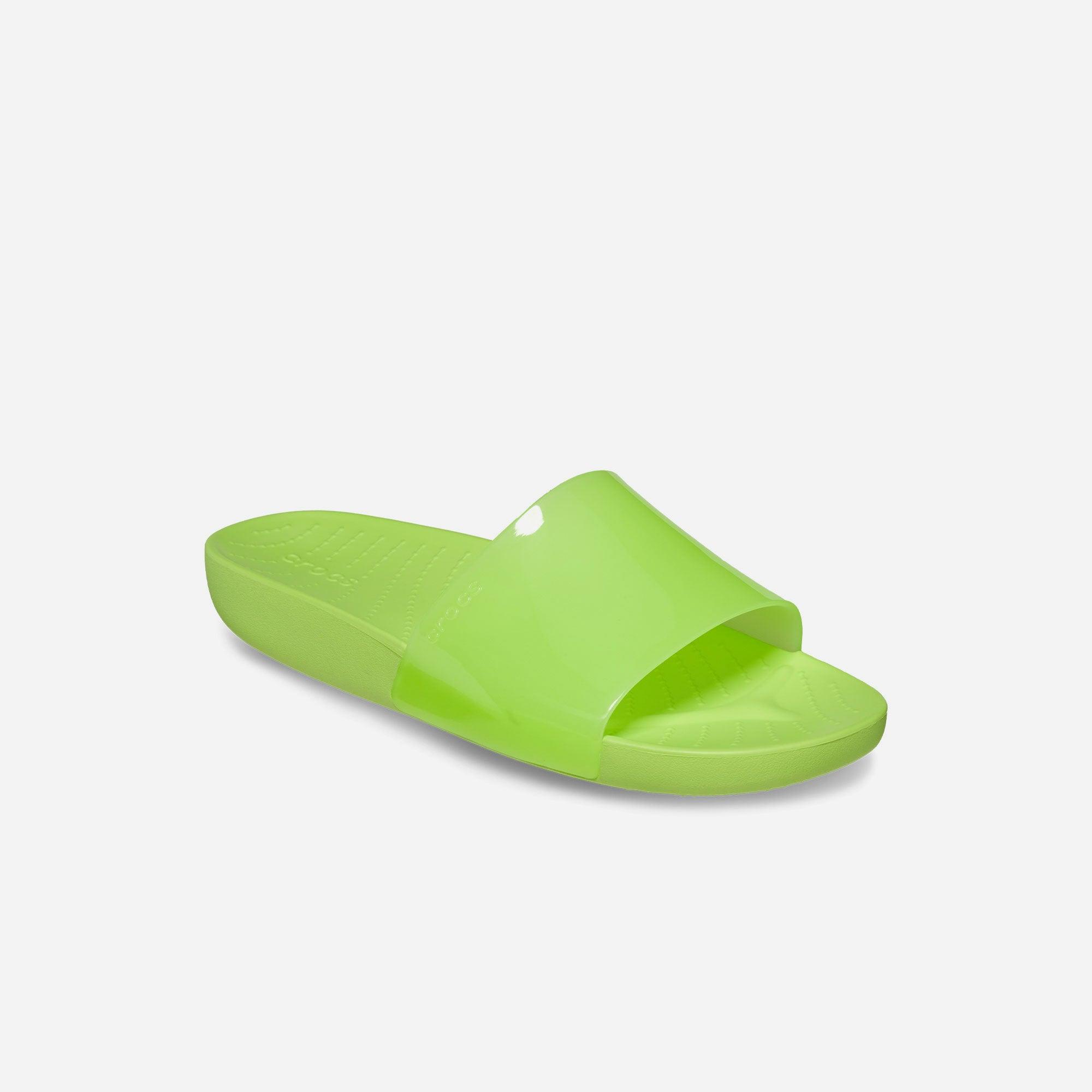 Dép quai ngang nữ Crocs Splash Glossyide - 208538-3UH