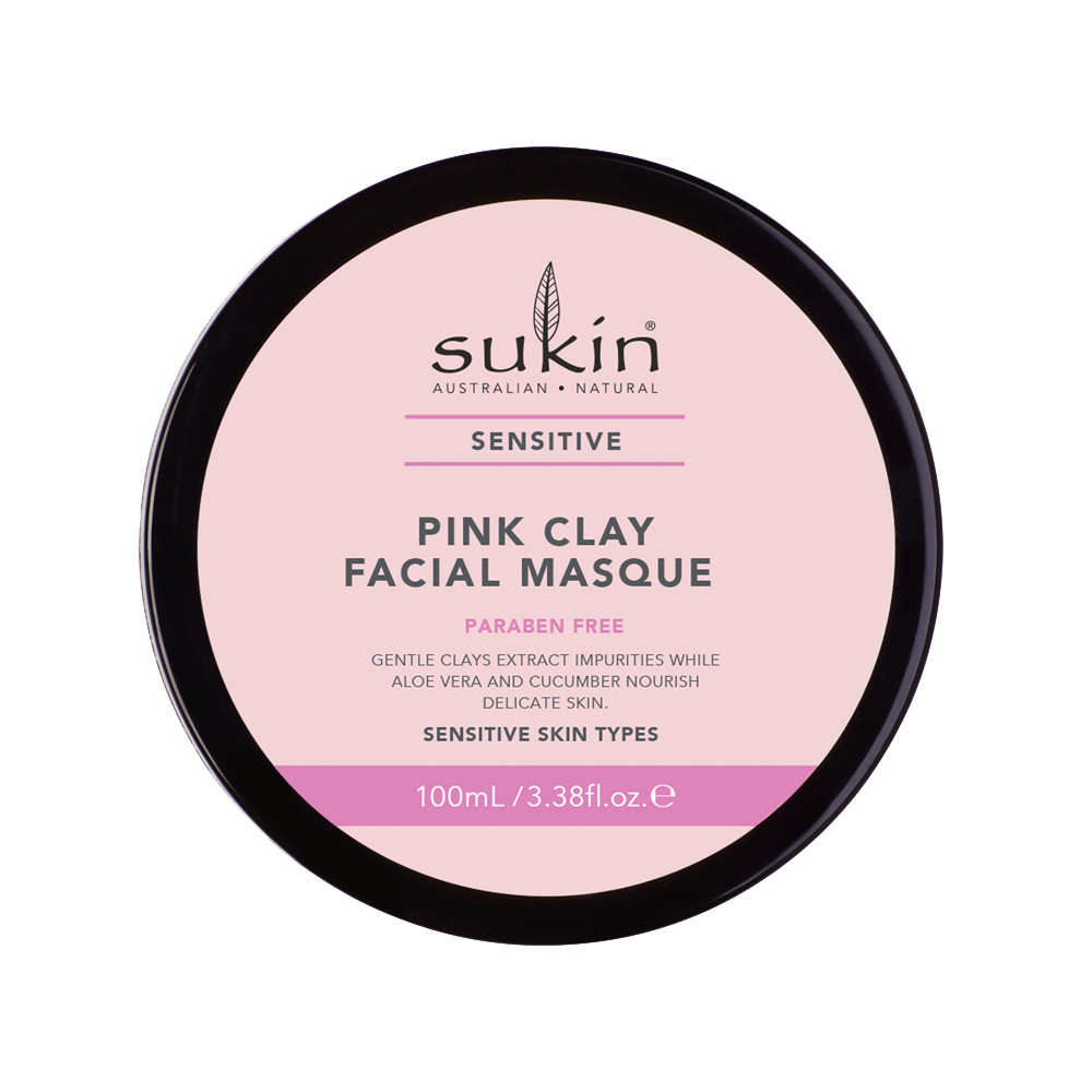 Mặt Nạ Đất Sét Hồng Cho Da Nhạy Cảm Sukin Sensitive Pink Clay Facial Masque 100ml