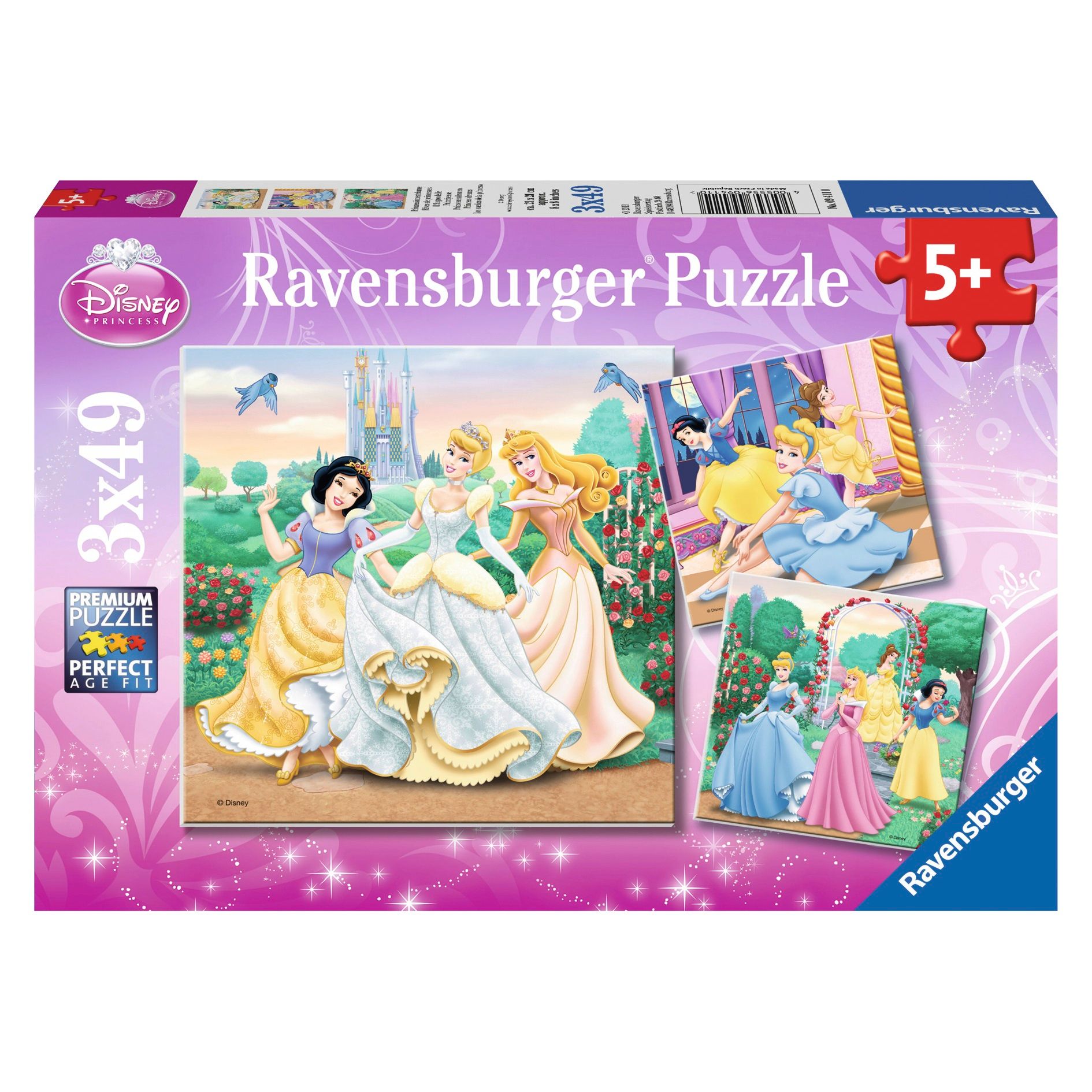 Bộ xếp hình puzzle Ravensburger Princess dreams 3 bộ 49 mảnh RV09411 0 