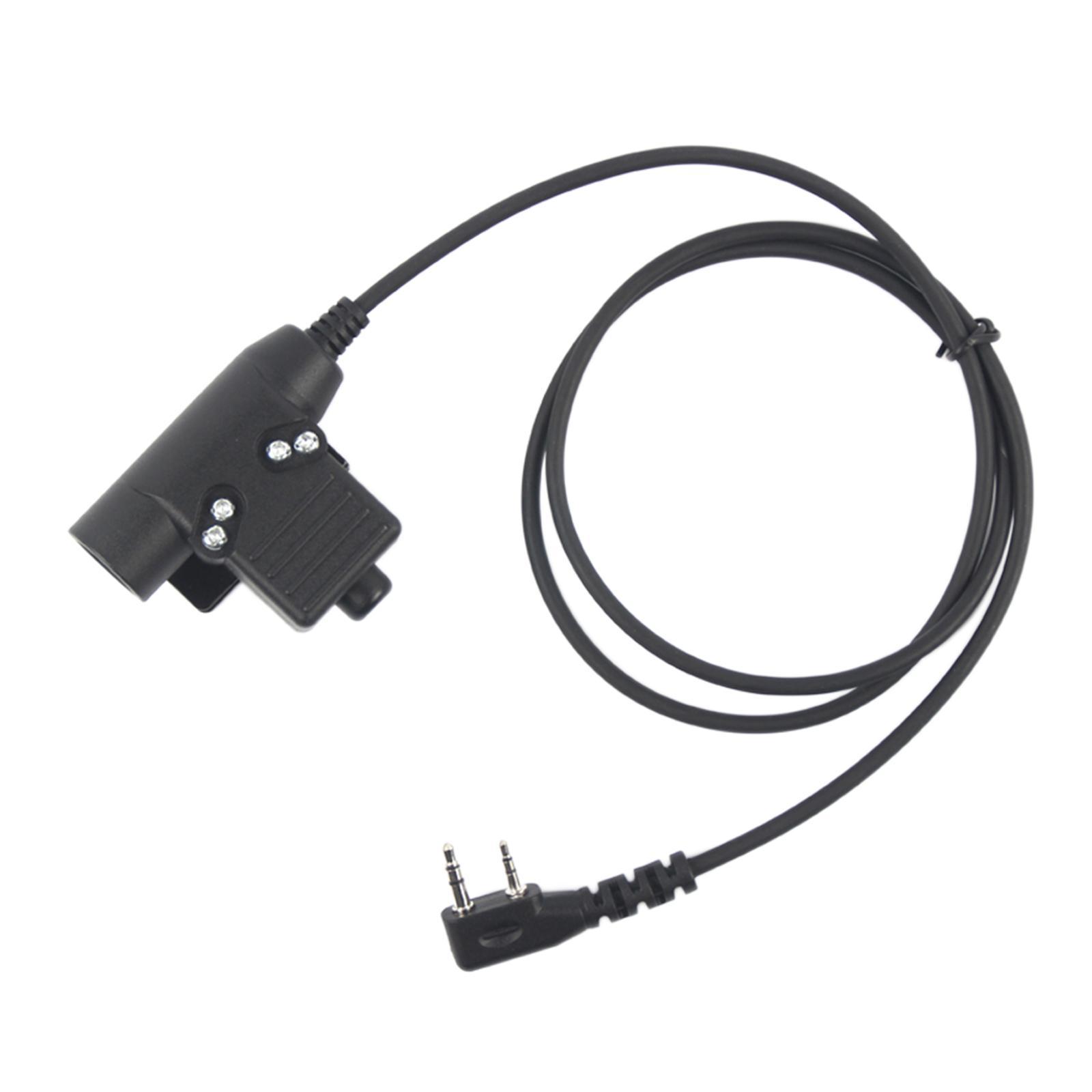 U94 PTT Headset Adapter 2 Pin Headset Adapter Cable for 888S