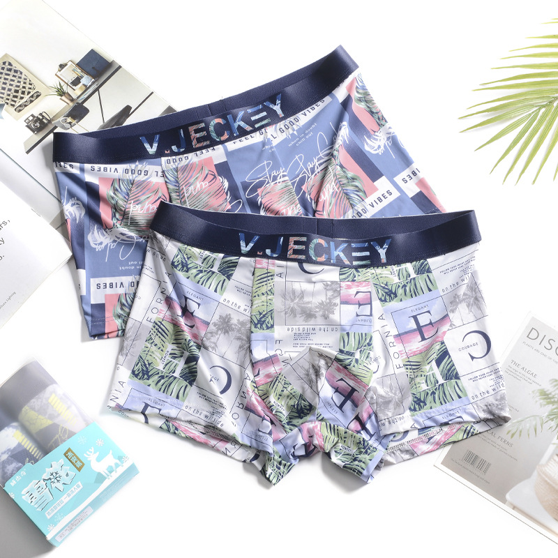 Quần Lót Nam Kháng Khuẩn Cotton Boxer Bằng Lụa Mẫu Ngẫu Nhiên - Hàng Nhập Khẩu