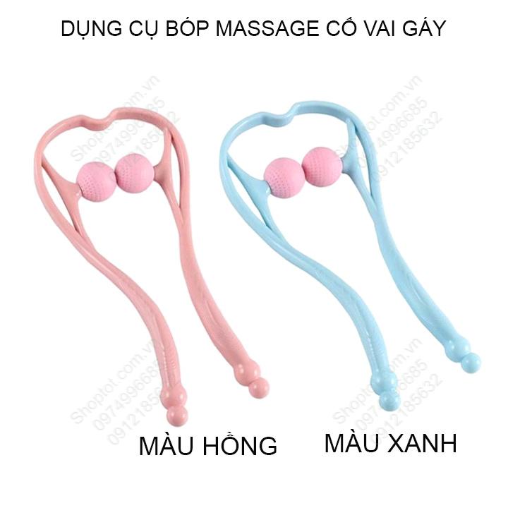 (Shopvina) Dụng cụ massage cổ, vai bằng tay, làm bằng nhựa PP-TPR mềm, dẻo, mềm