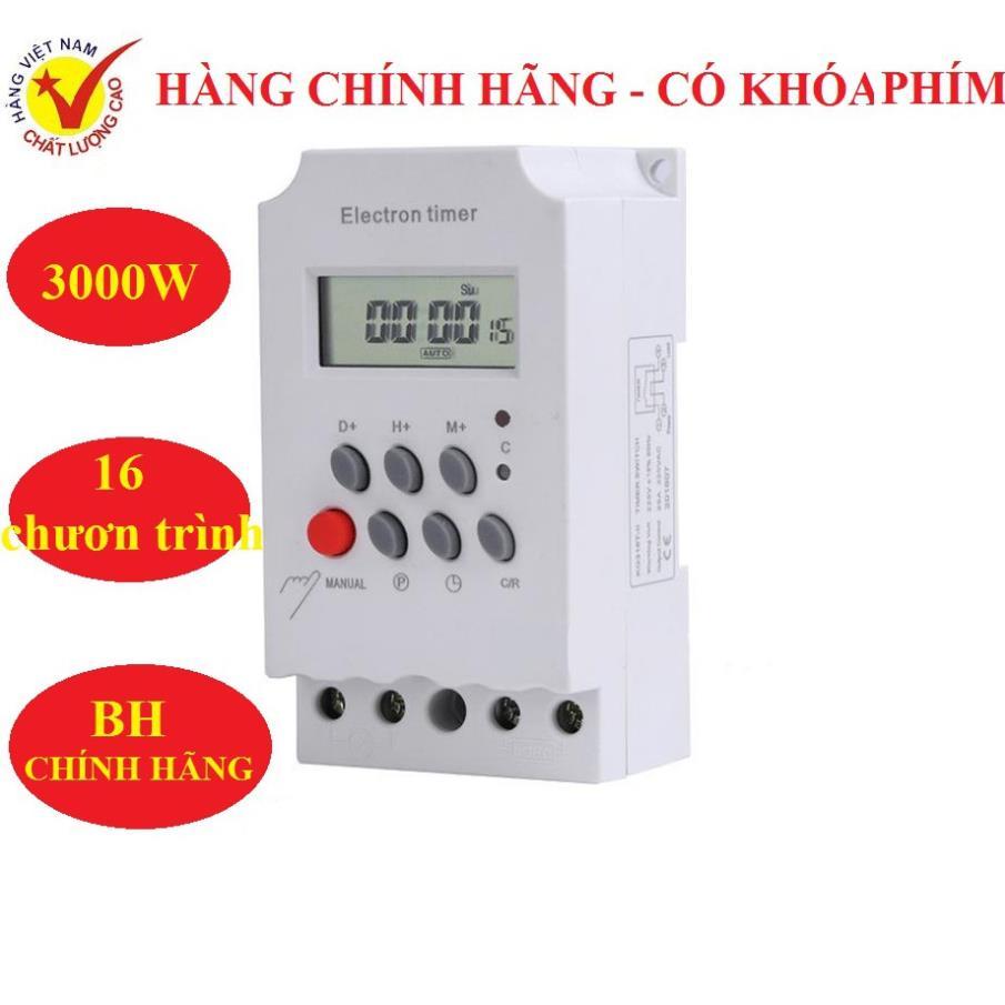 Thiết bị hẹn giờ bật tắt máy bơm nước đèn đường công suất lớn 3000W KG316T-II 16 lần trong 1 ngày công tắc hẹn giờ