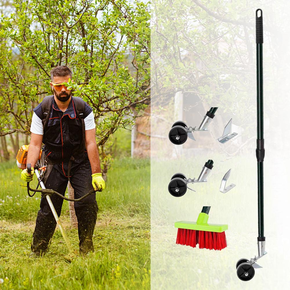 Máy cắt cỏ dại 3 trong 1 có bàn chải dọn cỏ tiện lợi với tay cầm dọc làm sạch sân bãi