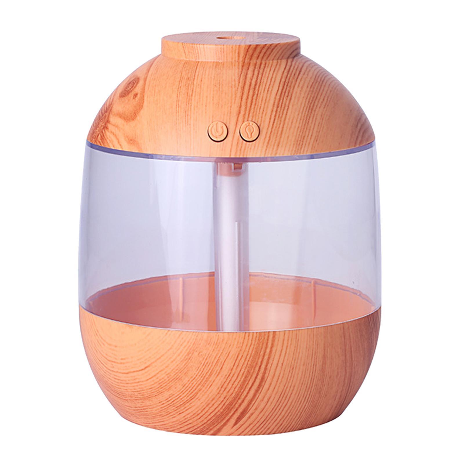 Wood Grain Air Humidifier Night Lamp Desk Purifier for Home Office Car