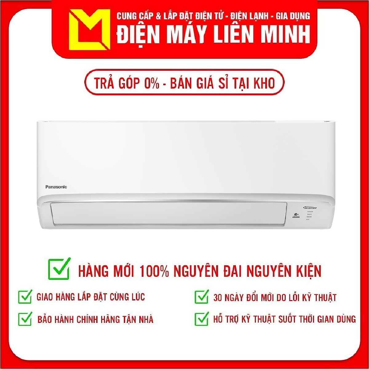 [Chỉ Giao Tại HCM] Máy lạnh-Điều hòa CU-CS-N18XKH-8M Panasonic - Một chiều - Tiêu chuẩn - Hàng chính hãng - 2 HP