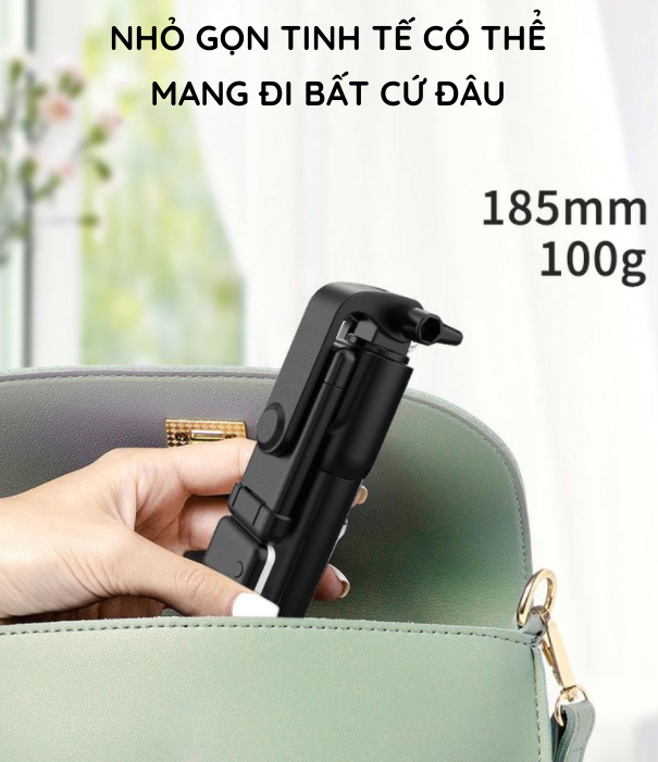 Gậy chụp ảnh selfie có tích hợp đèn Led, tripod hỗ trợ livestream, học online, quay tiktok vlog, xoay 360 độ dành cho các dòng điện thoại thông minh