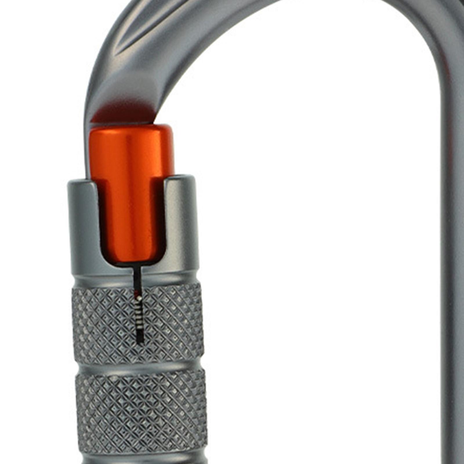 Locking Carabiner Clip Climbing Carabiner Screw Lock Carabiner Heavy Duty Caribeaners Hook for Outdoor Swing Caving Camping Hiking