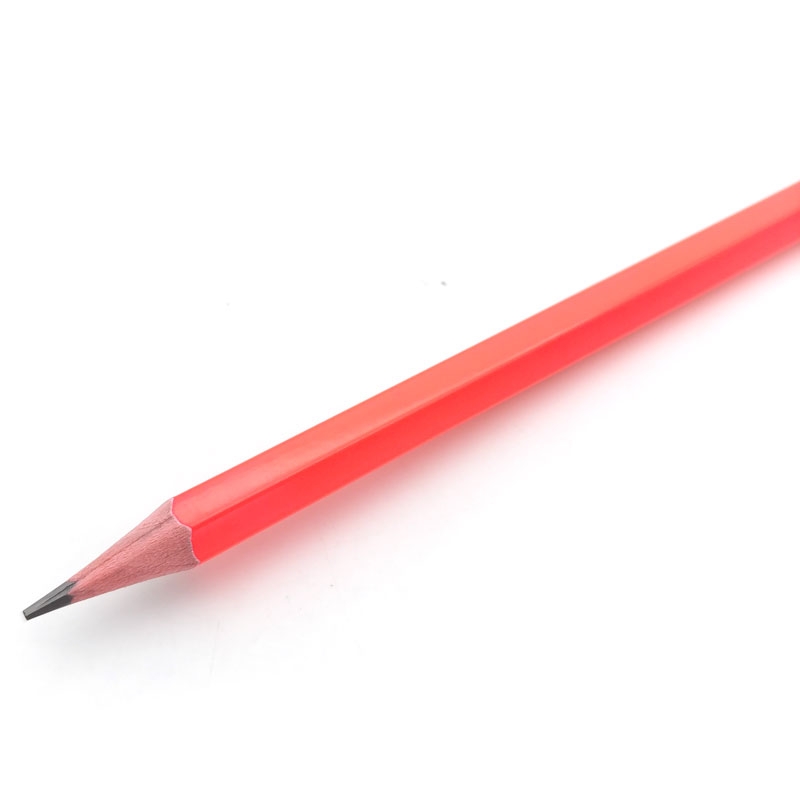 Bút Chì Gỗ Deli Neon 2B EU51400 - Màu Đỏ