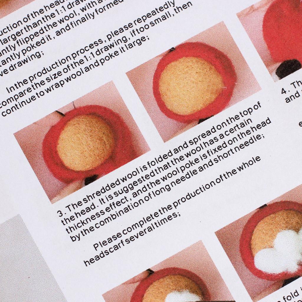 3 Sets Animal Dog Craft Felt Felting Kit for Beginner Valentine Gift